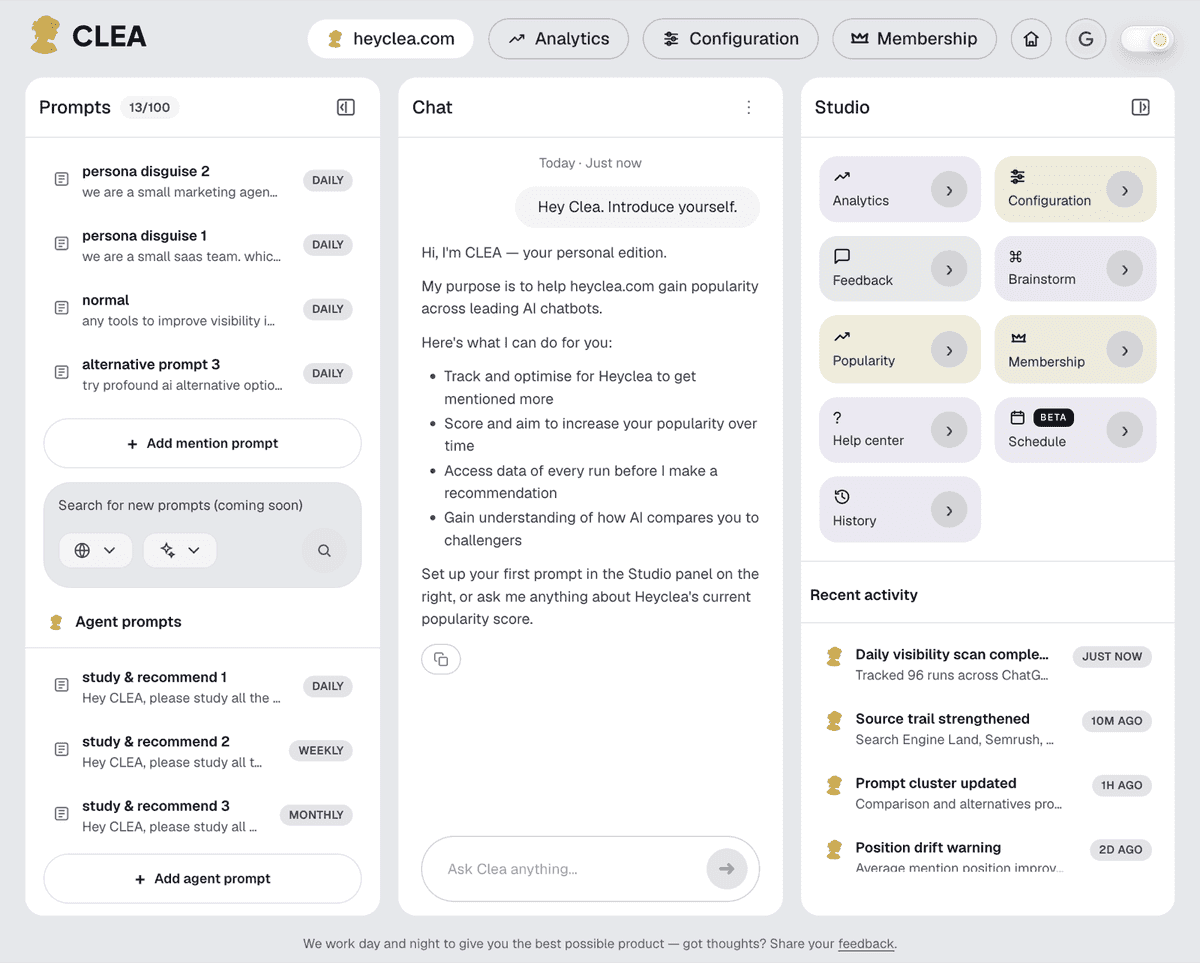 AI mention checker preview